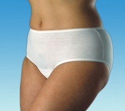 100% قطن إمرأة أبيض قابل للغسل & قابل للاستعمال تكرارا Incontinence ملبس داخليّ مع كتلة